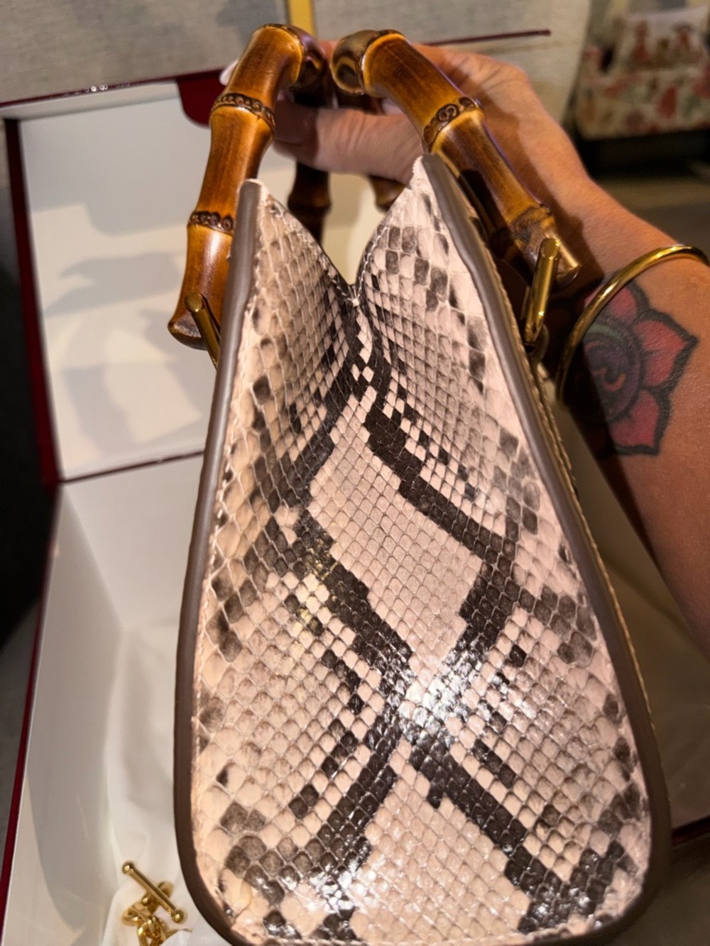 Gucci exotic Python Diana bag GHW BNIB - Picture 16 of 16